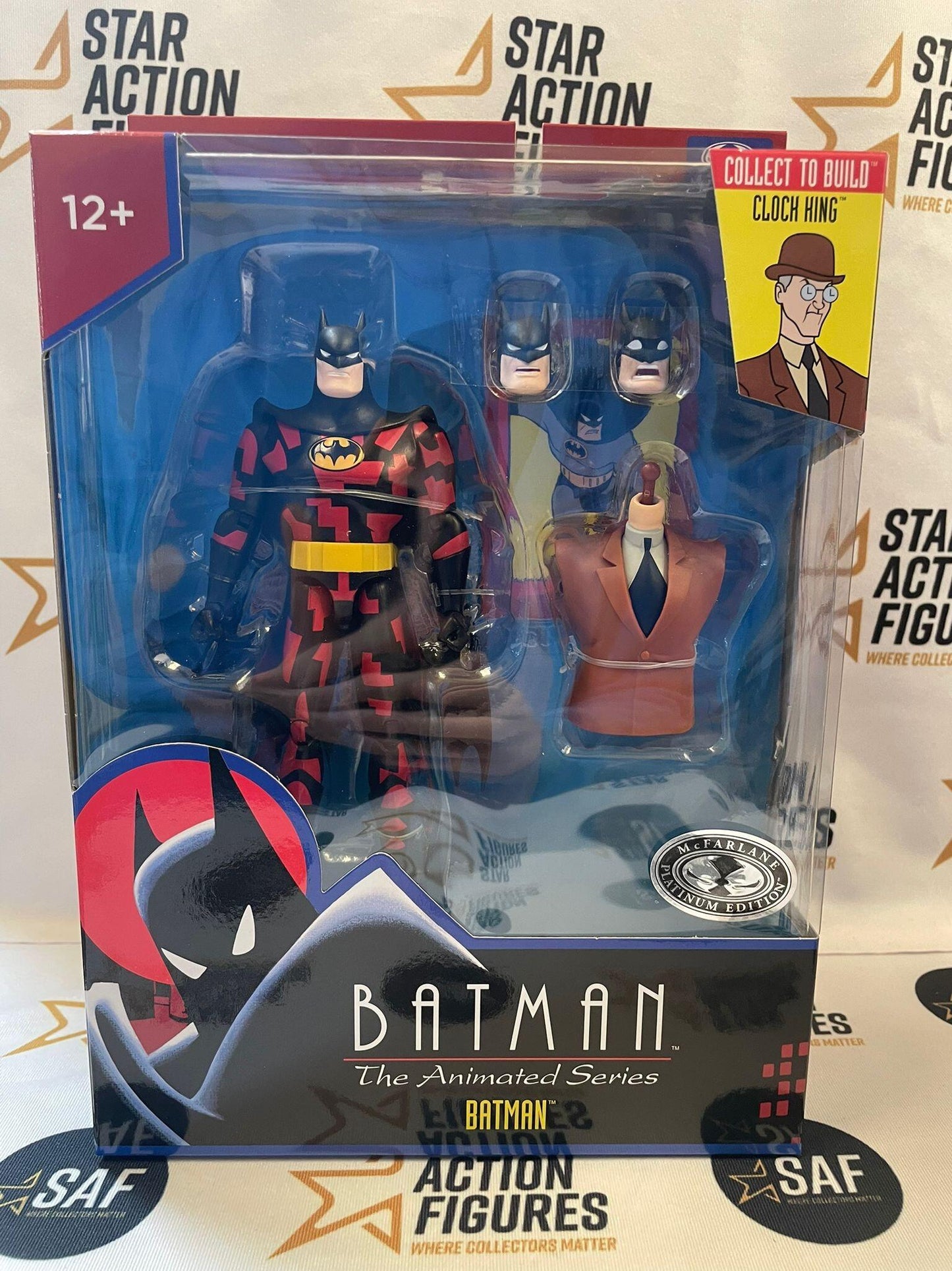 DC Direct: Batman The Animated Series 6inch Action Figure Build-A Wave 7 - Batman (Clock King BAF) (Platinum Edition)