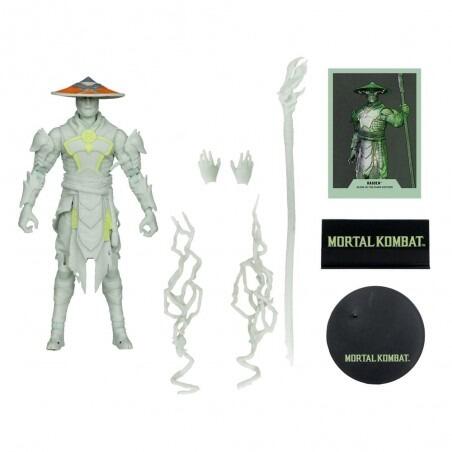 Mortal Kombat 7 Inch Action Figure - Raiden (Glow In The Dark)(Gold Label)