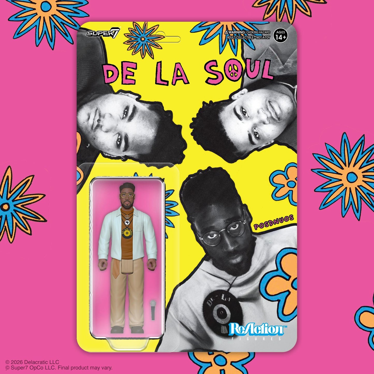 *PRE-ORDER De La Soul ReAction Action Figure Wave 01 Kelvin Posdnuos Mercer (Me, Myself & I)