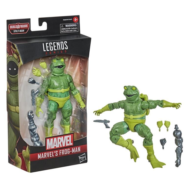 Marvel Legends Spider-Man Action Figure Stilt Man BAF - Frog-Man