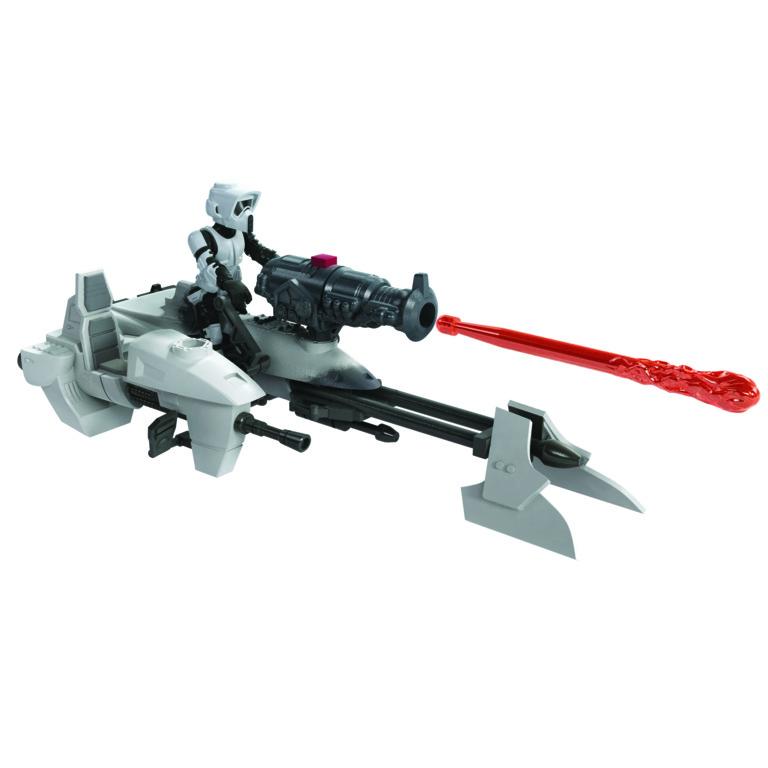 Star Wars Mission Fleet Action Figure - Scout Trooper with Speeder Bike