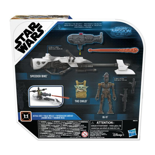 Star Wars Mission Fleet Action Figure - IG-11 & The Child Speeder Bike