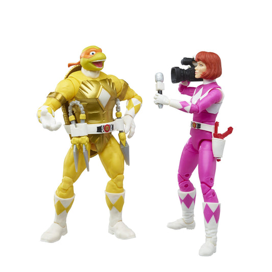 Power Rangers Lightning Collection X Teenage Mutant Ninja Turtles Action Figure 2 Pack - Morphed April O'Neil & Morphed Michelangelo