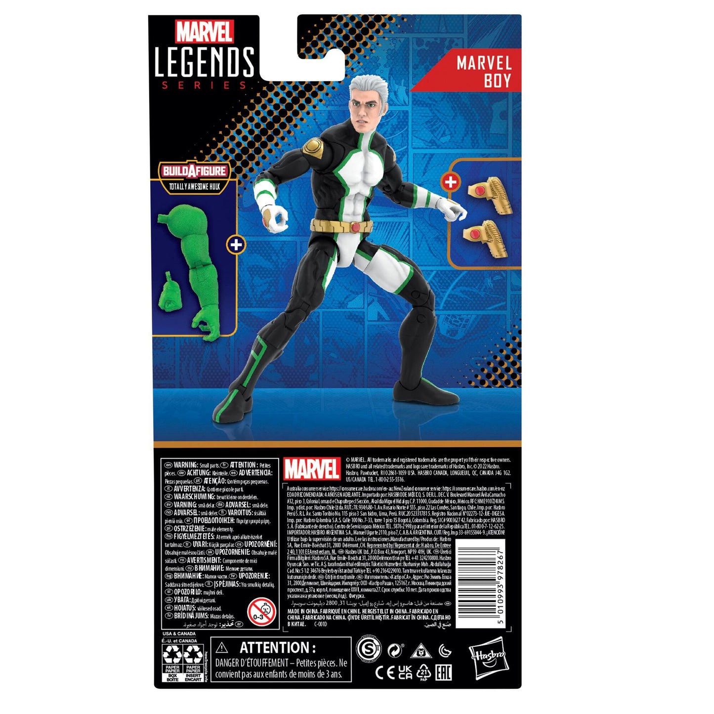 Marvel Legends The Marvel's Action Figure (BAF Totally Awesome Hulk) - Marvel Boy