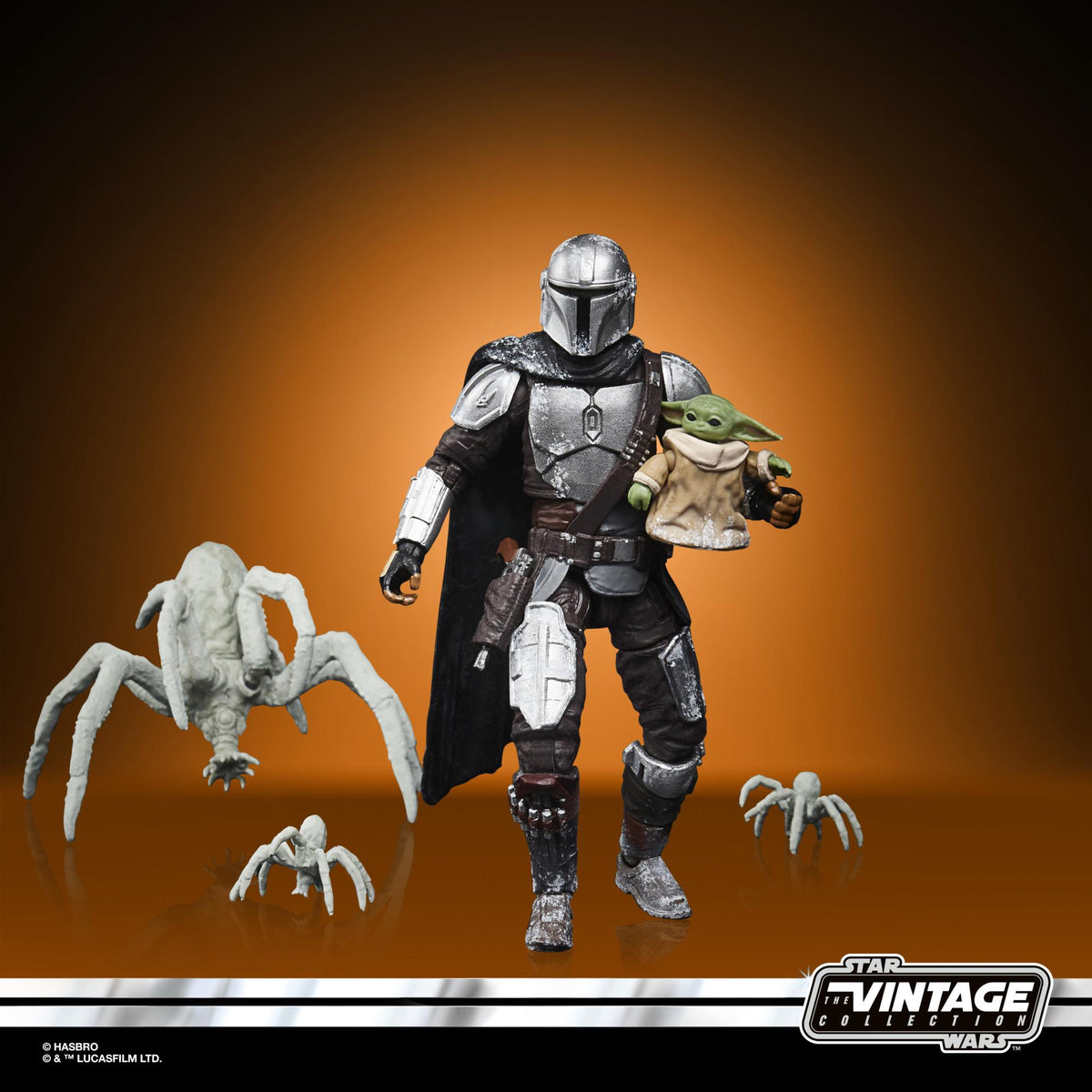Star Wars The Vintage Collection Action Figure Set - Mandalorian & Grogu (Maldo Kreis) (Probably Non-Mint)