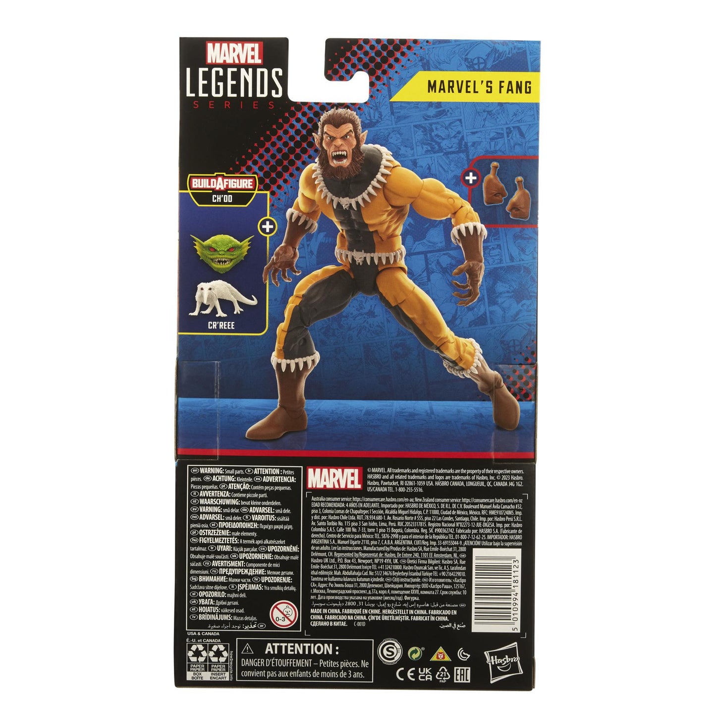 Marvel Legends X-Men 6 Inch Scale Action Figure BAF Ch'od - Marvel's Fang