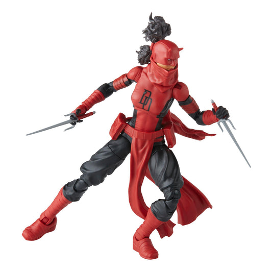 NON MINT - Marvel Legends 6 Inch Spider-Man Retro Action Figure Wave 3 - Elektra Natchios Daredevil