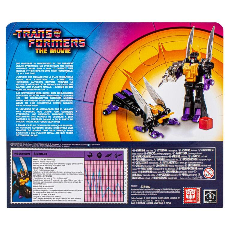 Transformers Retro Transformers: The Movie Action Figure - Insecticon Espionage Kickback