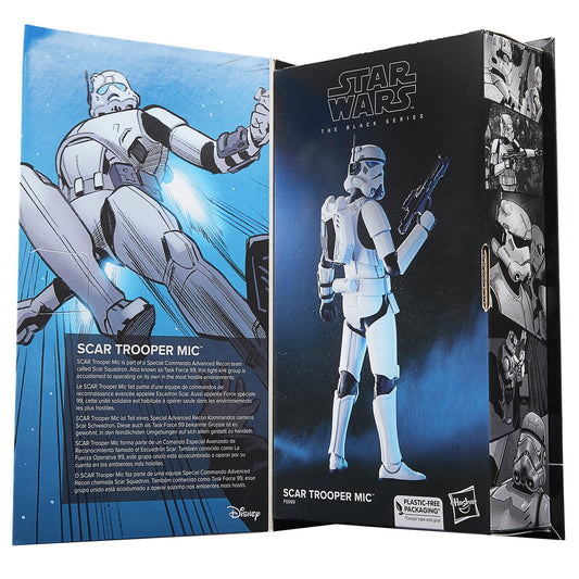 Star Wars Black Series 6 Inch Action Figure Comic Series - Scar Trooper Mic
