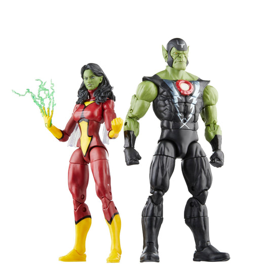 Marvel Legends Series 6-Inch-Scale Action Figure 2-Pack - Skrull Queen & Super-Skrull