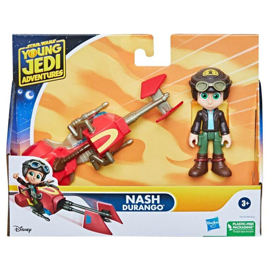 Star Wars The Young Jedi Adventures Action Figures - Nash Durango With Speeder Bike