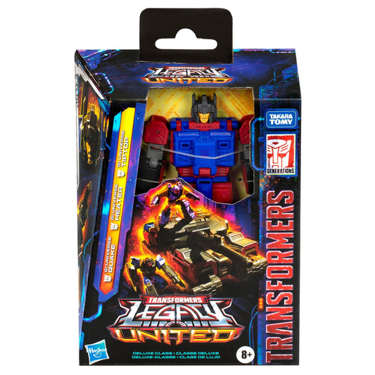 Transformers Legacy United Deluxe Class Action Figure - G1 Quake, Heater & Tiptop