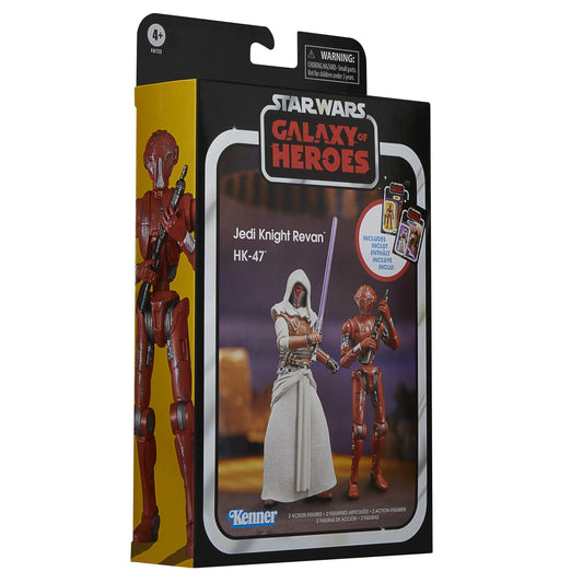 Star Wars The Vintage Collection 3.75 Inch Deluxe Exclusive Action Figure - Jedi Knight Revan & HK-47 Twin Pack