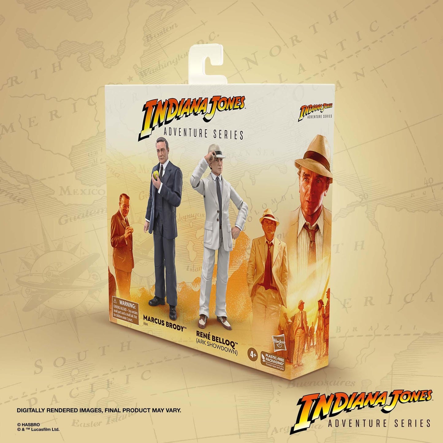 Indiana Jones 6 Inch Exclusive Action Figure 2-Pack - Marcus Brody & Rene Belloq (Ark Showdown)