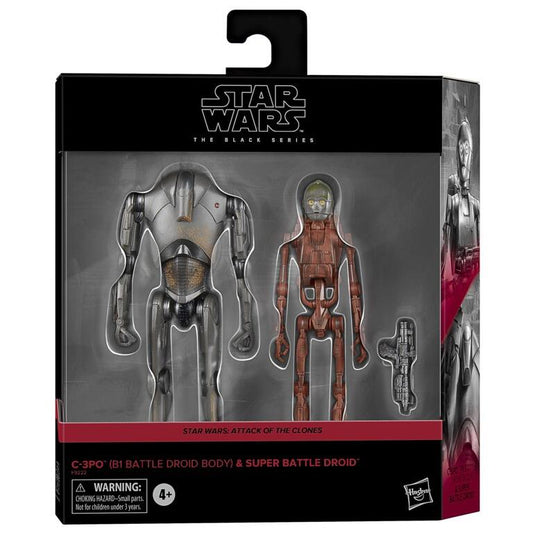 Star Wars Black Series 6 Inch Exclusive Action Figure 2-Pack - Super Battle Droid & C-3PO