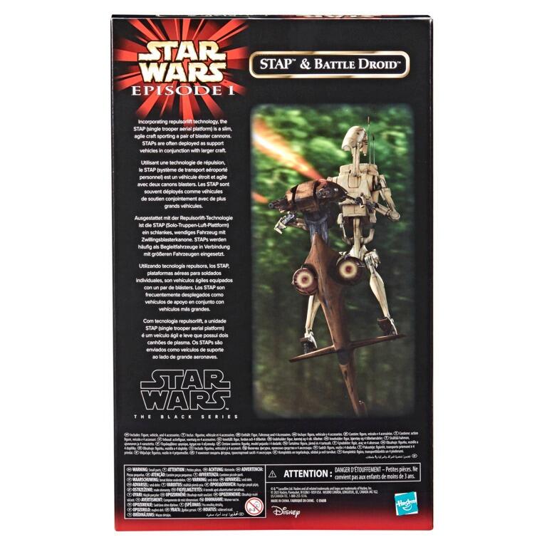 Star Wars Black Series 6 Inch Action Figure Vehicle - STAP & Battle Droid
