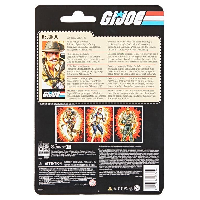 GI Joe Classified Series 6 Inch Scale Retro Cardback Series Action Figure - Recondo