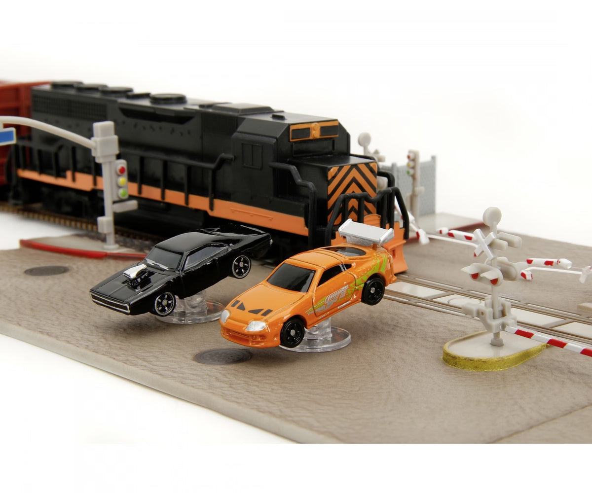 Fast and Furious Jada Hollywood Rides Die Cast Nano Scene - Train Scene