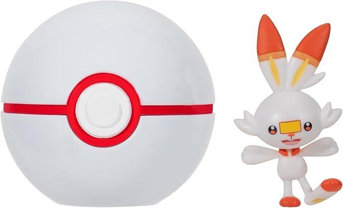 Pokémon Clip N Go Battle Figure Wave 19 - Scorbunny with Premier Ball
