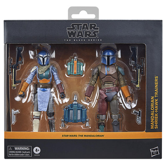 Star Wars Black Series 6 Inch Exclusive Action Figure 2-Pack - Shriek-Hawk Mandalorian Trainers