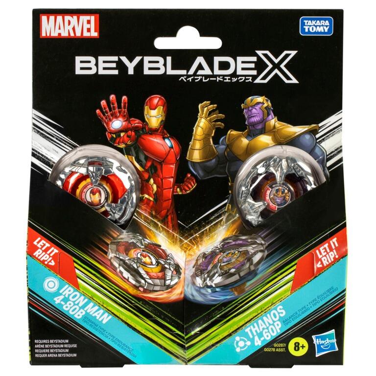 Beyblade X Marvel Iron Man 4-80B vs Thanos 4-60B Multipack – Star