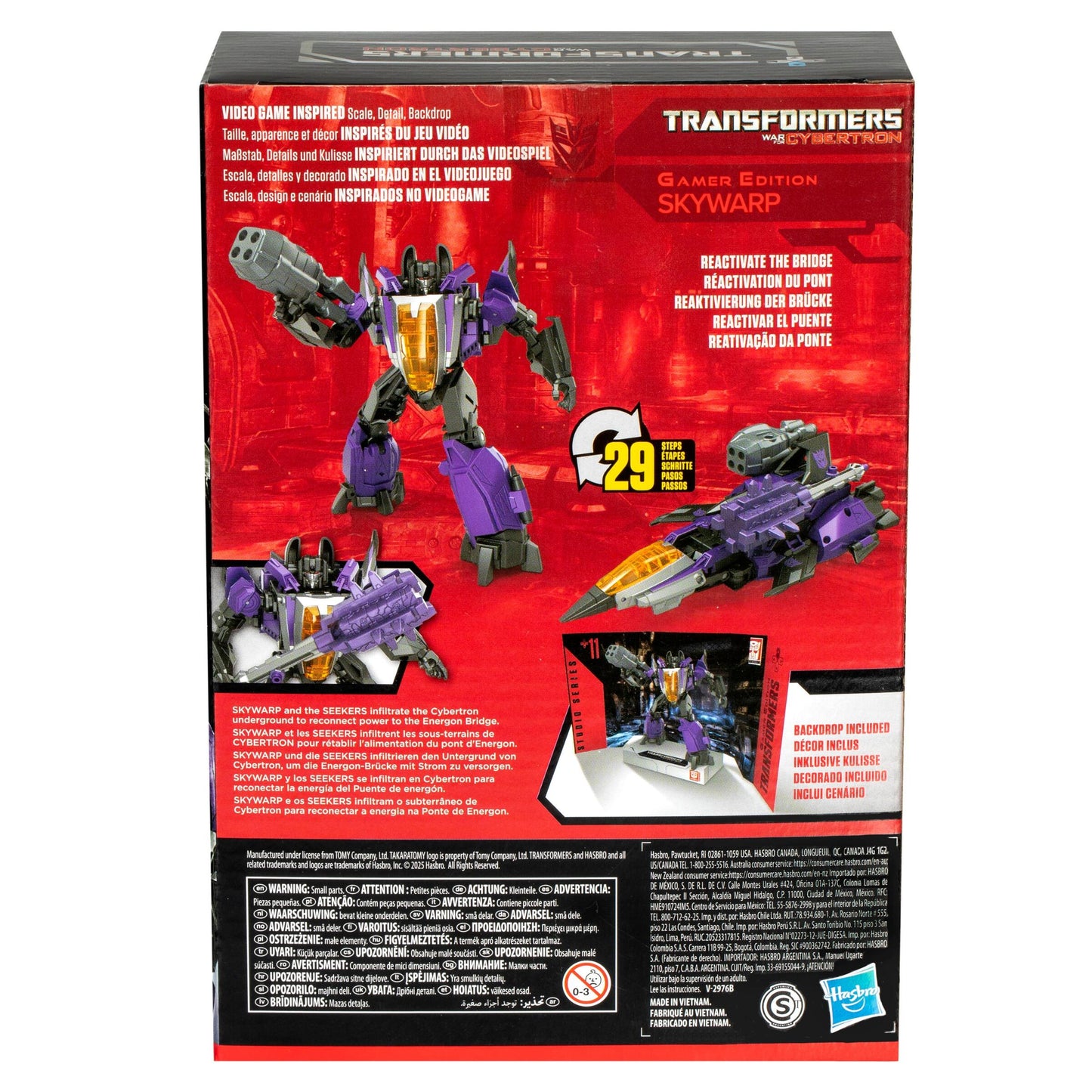Transformers Studio Series Gamer Edition Voyager Class Action Figure - Skywarp