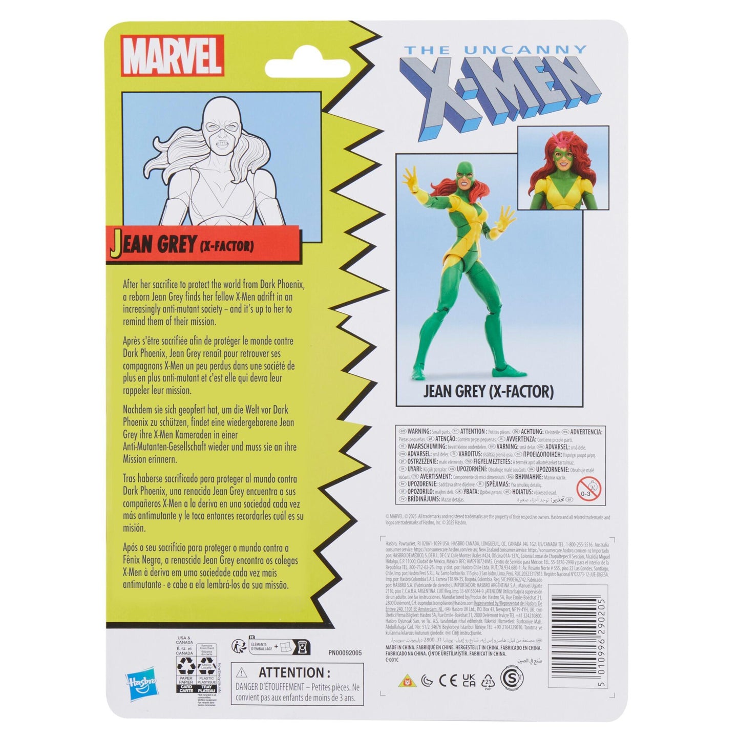 Marvel Legends X-Men Retro 6 Inch Exclusive Action Figure - Jean Grey (X-Factor)