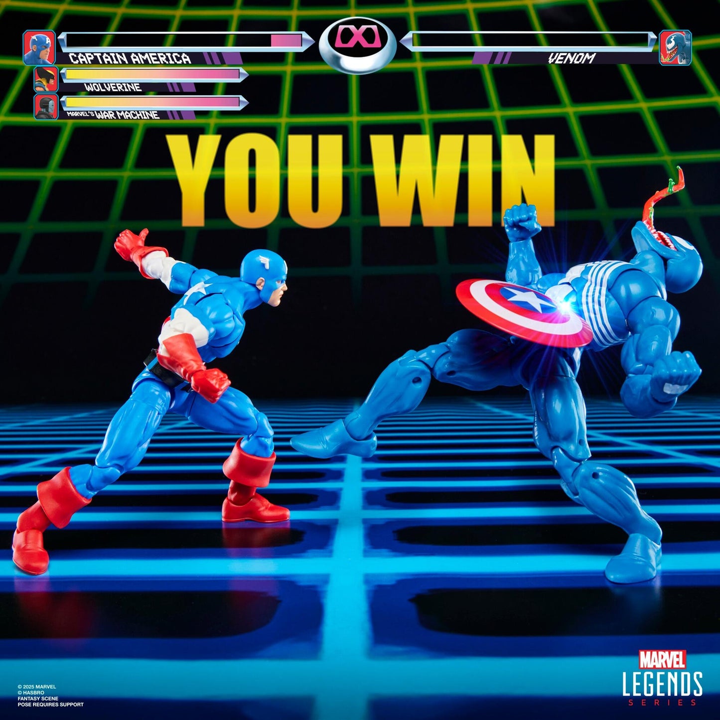 Marvel Legends Gamerverse 6 Inch Exclusive Action Figure 2-Pack - Captain America vs Venom