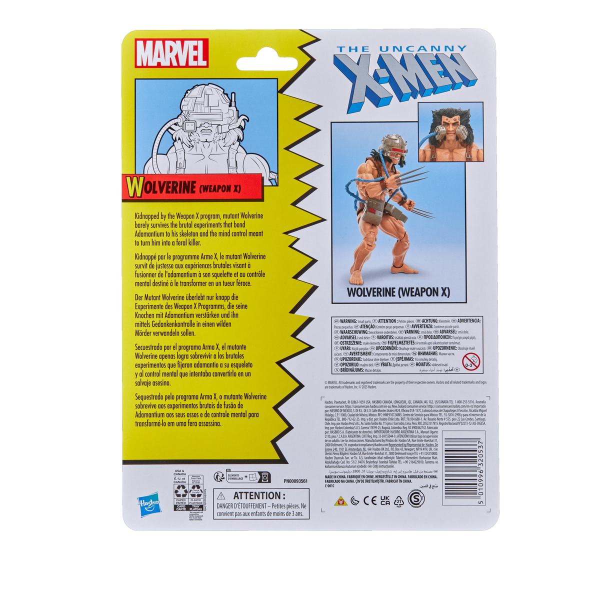 Marvel Legends X-Men Retro Exclusive 6 Inch Action Figure - Wolverine (Weapon X)