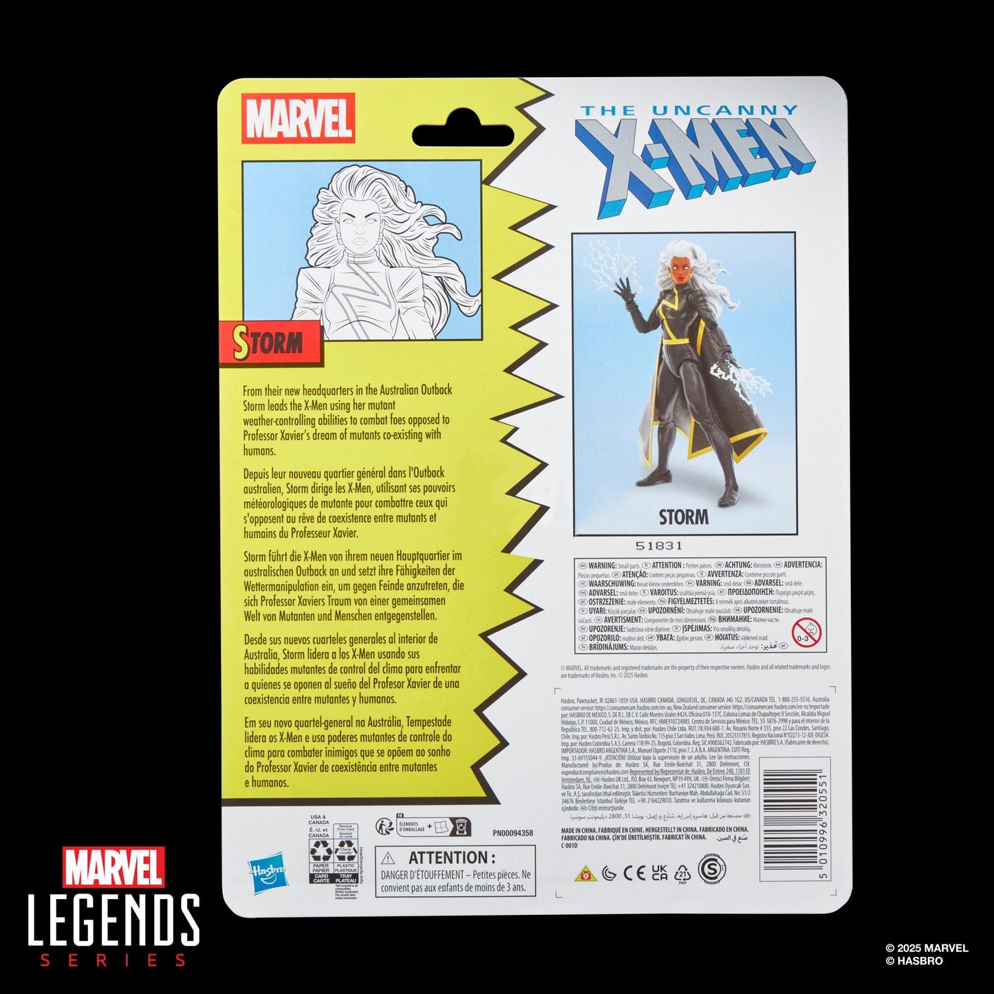 Marvel Legends X-Men Retro Exclusive 6 Inch Action Figure - Storm