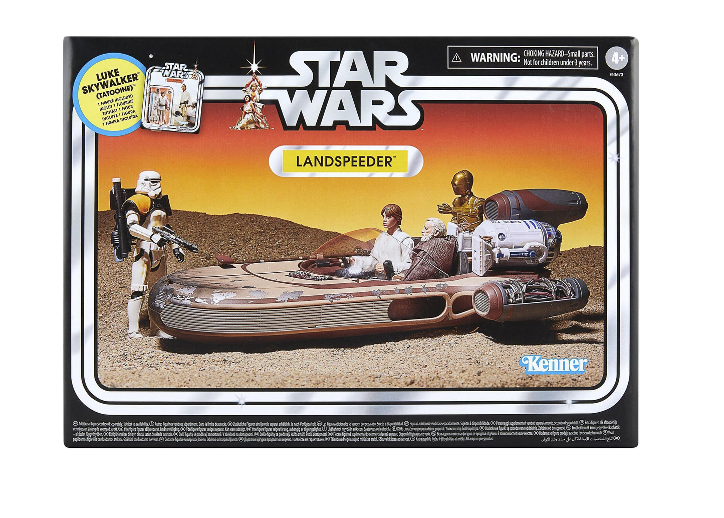 NON MINT - Star Wars The Vintage Collection 3.75 Inch Action Figure Vehicle - Luke's Landspeeder