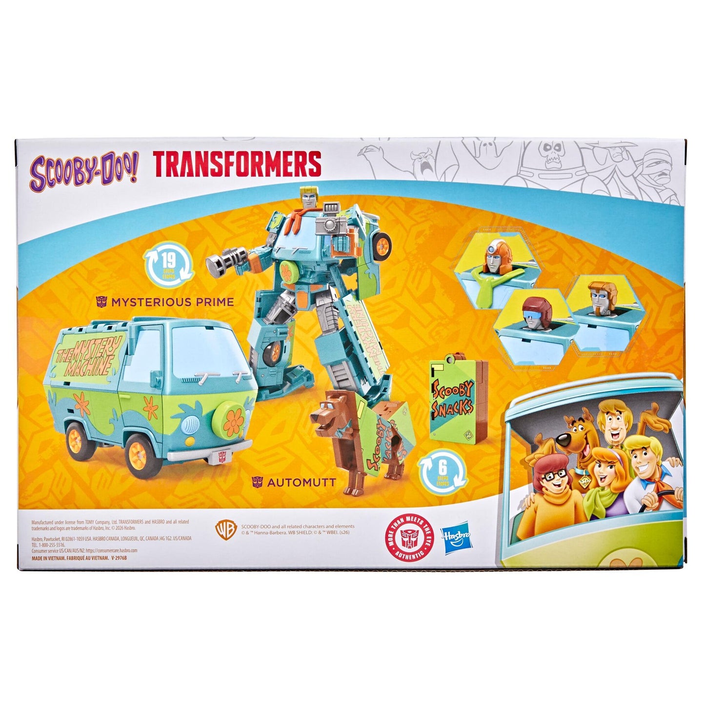 *PRE-ORDER Transformers X Scooby Doo Collab Action Figure - Mysterious Prime & Automutt