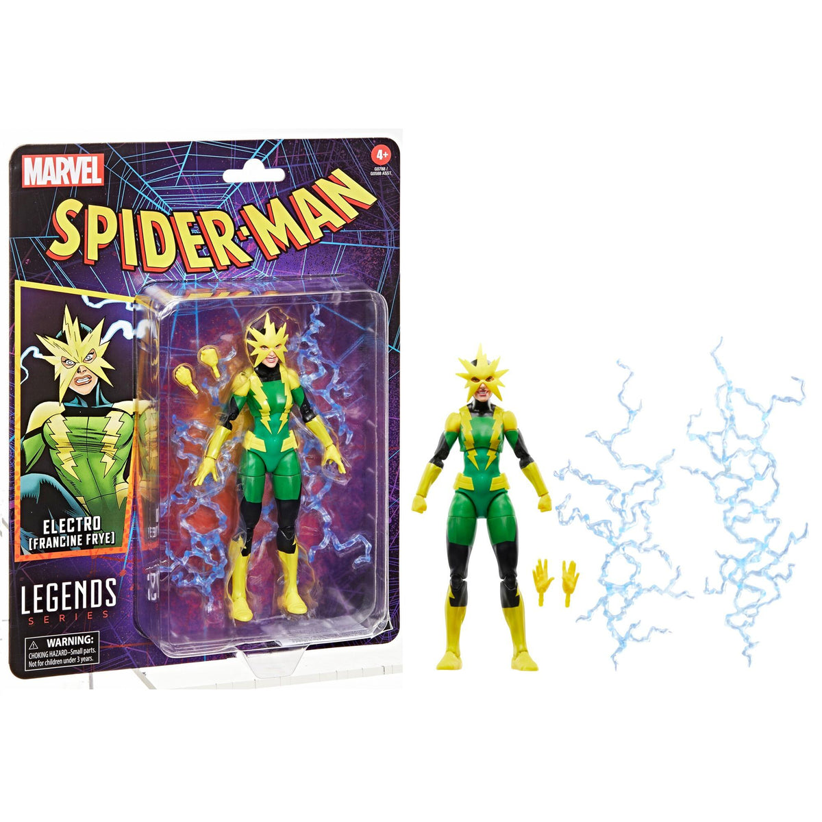 Marvel Legends Spider-Man Retro 6 Inch Action Figure Wave 5 - Electro (Francine Frye)