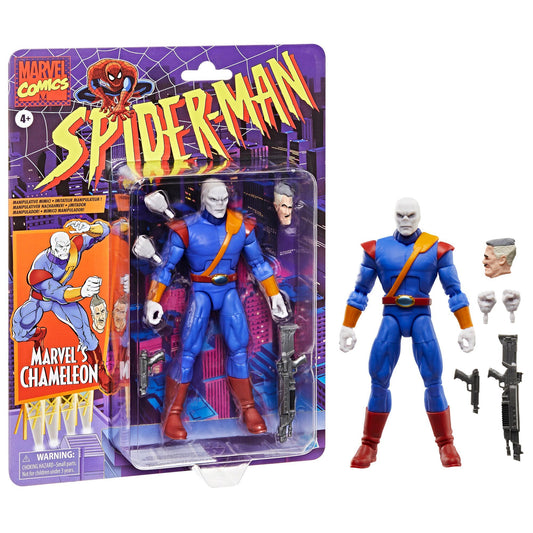 Marvel Legends Spider-Man Retro 6 Inch Action Figure Wave 5 - Marvel's Chameleon