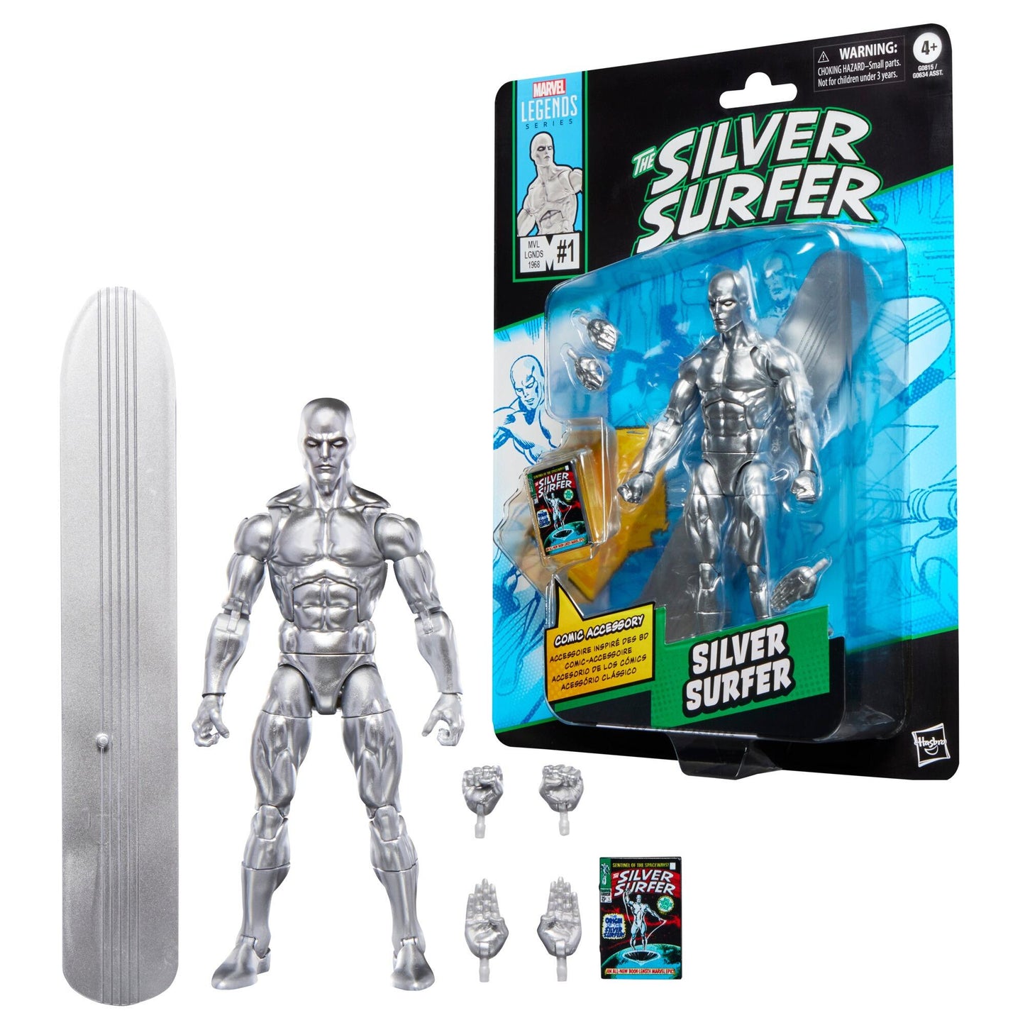 Marvel Legends Comic Retro 6 Inch Action Figure Wave 2 - Silver Surfer