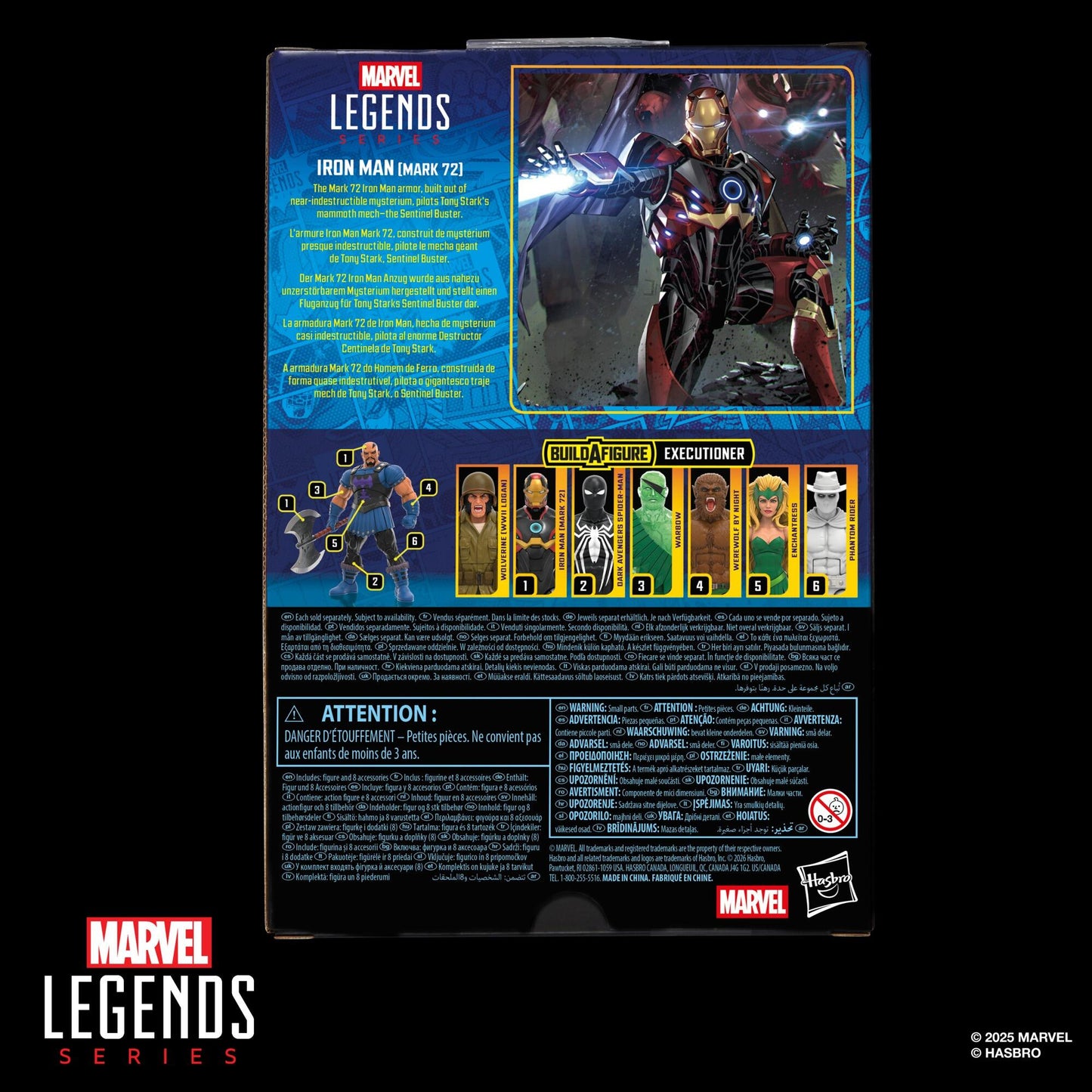 Marvel Legends Comic 6 Inch Action Figure BAF Executioner - Iron Man (Mark 72)