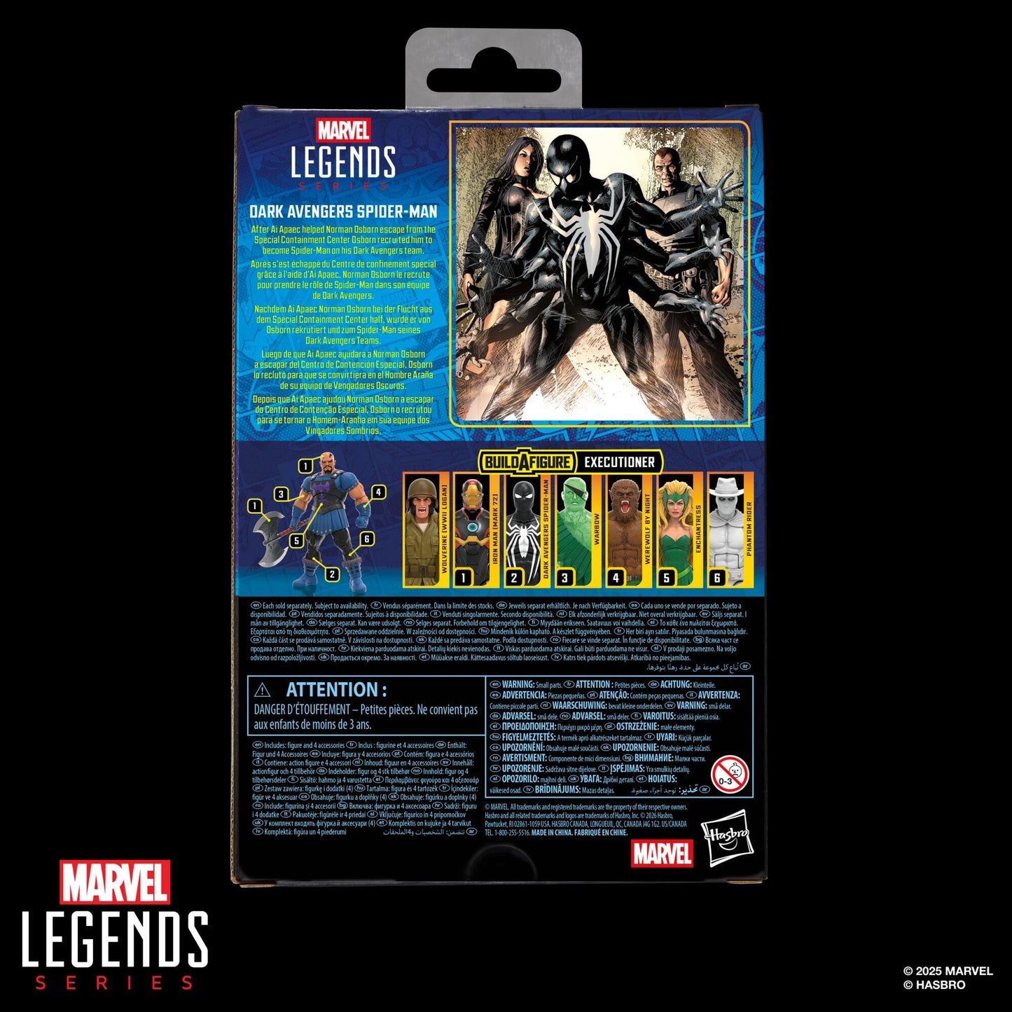 Marvel Legends Comic 6 Inch Action Figure BAF Executioner - Dark Avengers Spider-Man