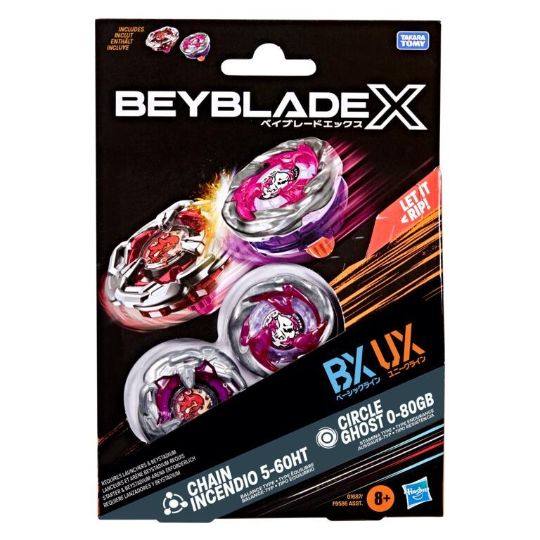 Beyblade X Beyblade Set - Chain Incendio 5-60HT & Circle Ghost 0-80GB