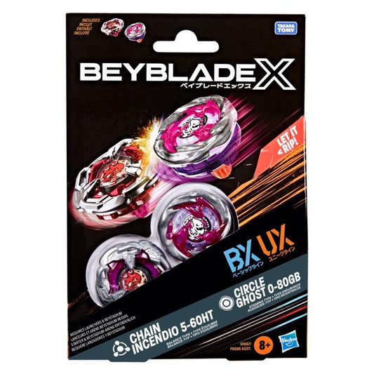 Beyblade X Beyblade Set - Chain Incendio 5-60HT & Circle Ghost 0-80GB