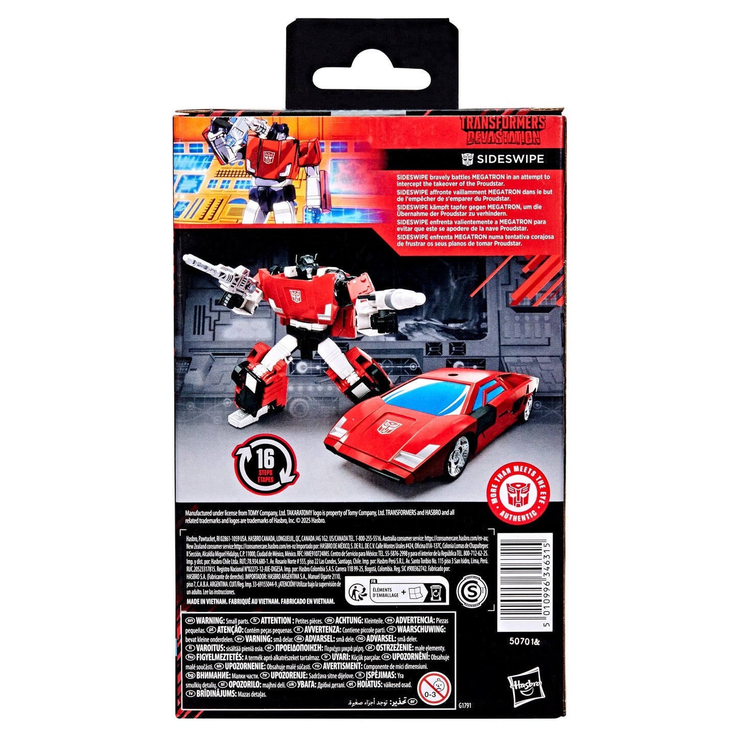 Transformers Studio Series Deluxe Class Action Figure - Sideswipe (MTMTE Collection)