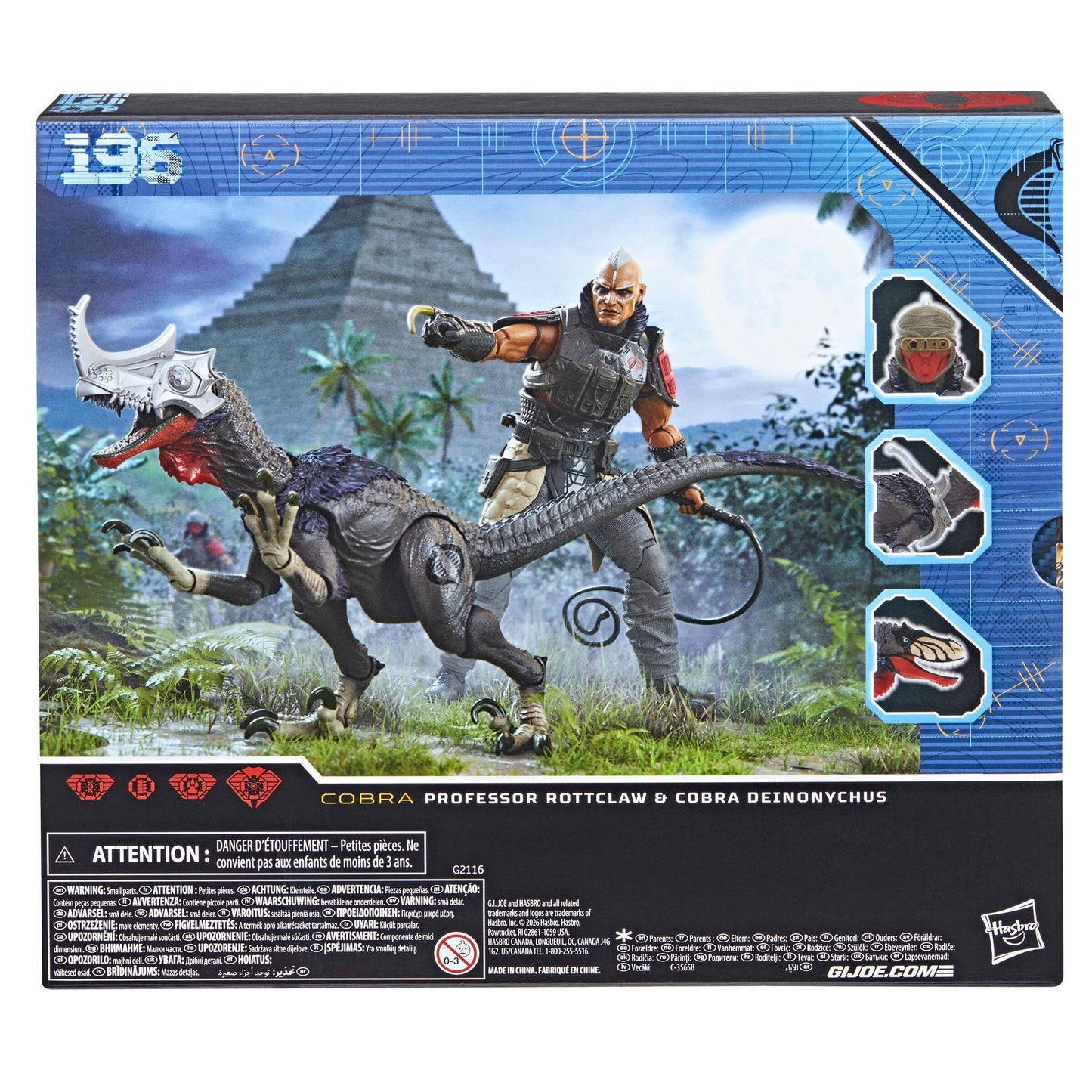 G.I. Joe Classified Series Action Figure 2 Pack - Professor Rottclaw & Cobra Deinonychus