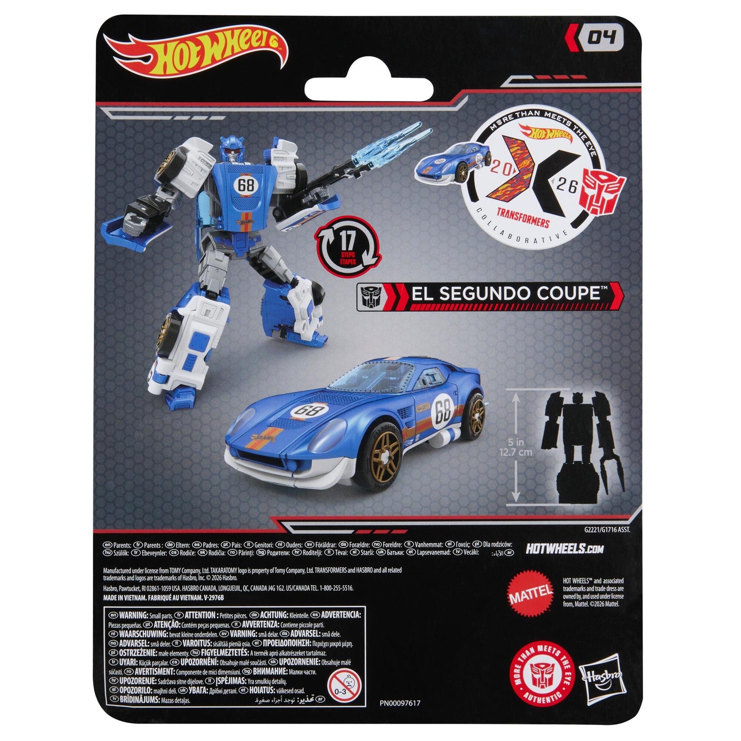 *PRE-ORDER Transformers X Hot Wheels Collab Action Figure - El Segundo Coupe