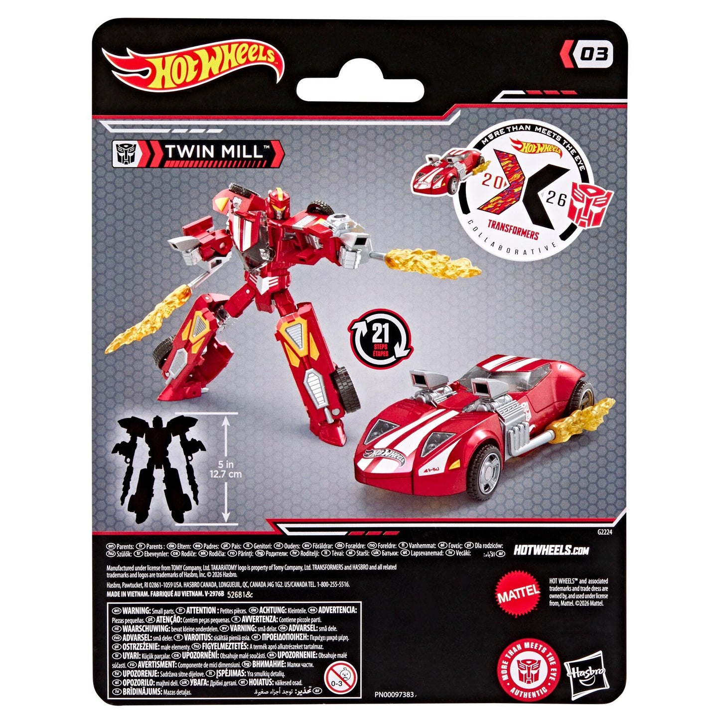 *PRE-ORDER Transformers X Hot Wheels Collab Exclusive Action Figure - Twin Mill