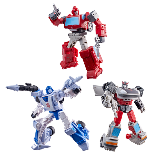 *PRE-ORDER Transformers Age Of The Primes Action Figure 3 Pack - Autobot Mirage, Ironhide & Bluestreak