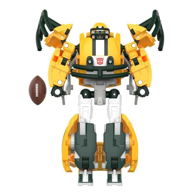 Transformers x NFL Collaborative Action Figure - Tundra Prime (Green Bay Packers)