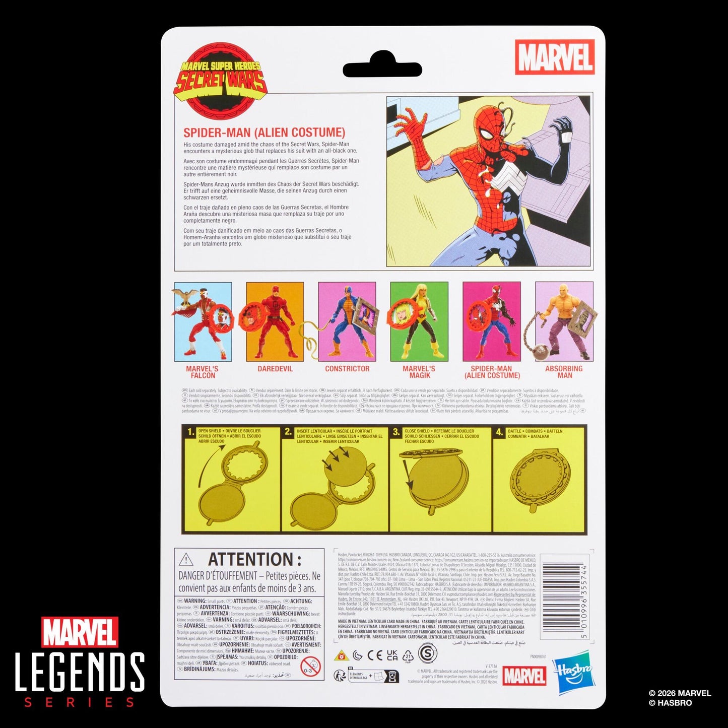 *PRE-ORDER Marvel Legends Comic Secret Wars 6 Inch Action Figure Wave 2 - Spider-Man (Alien Costume)
