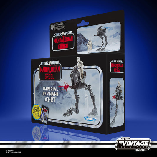 Star Wars The Vintage Collection 3.75 Inch Action Figure Vehicle - Imperial Remnant & AT-RT With Checklist Print