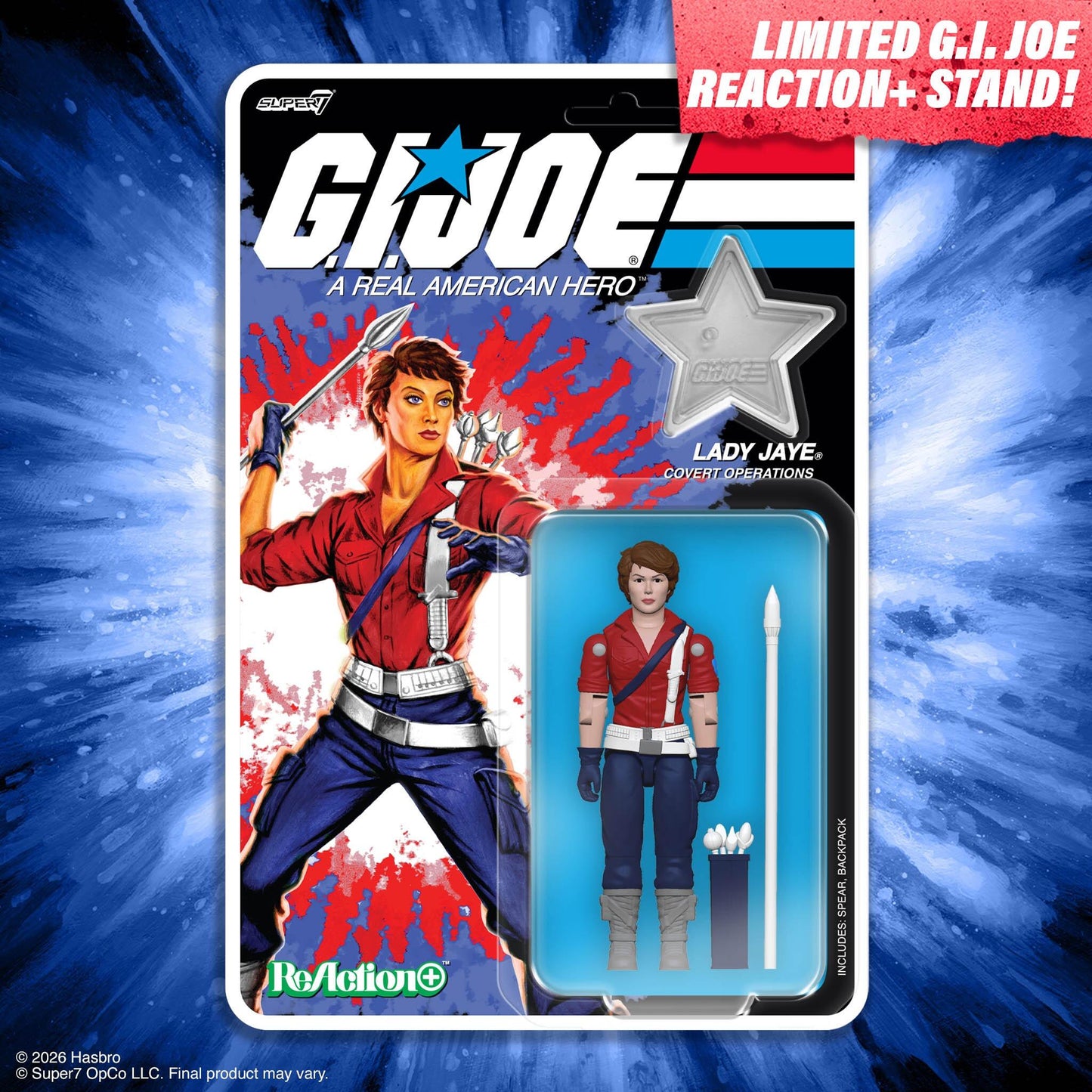 *PRE-ORDER G.I. Joe ReAction+ Action figure Wave 08- Lady Jaye (America's 250th Anniversary)