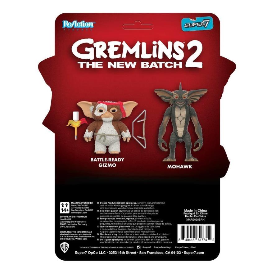 Gremlins ReAction Action Figures - Battle Ready Gizmo (Character Card)