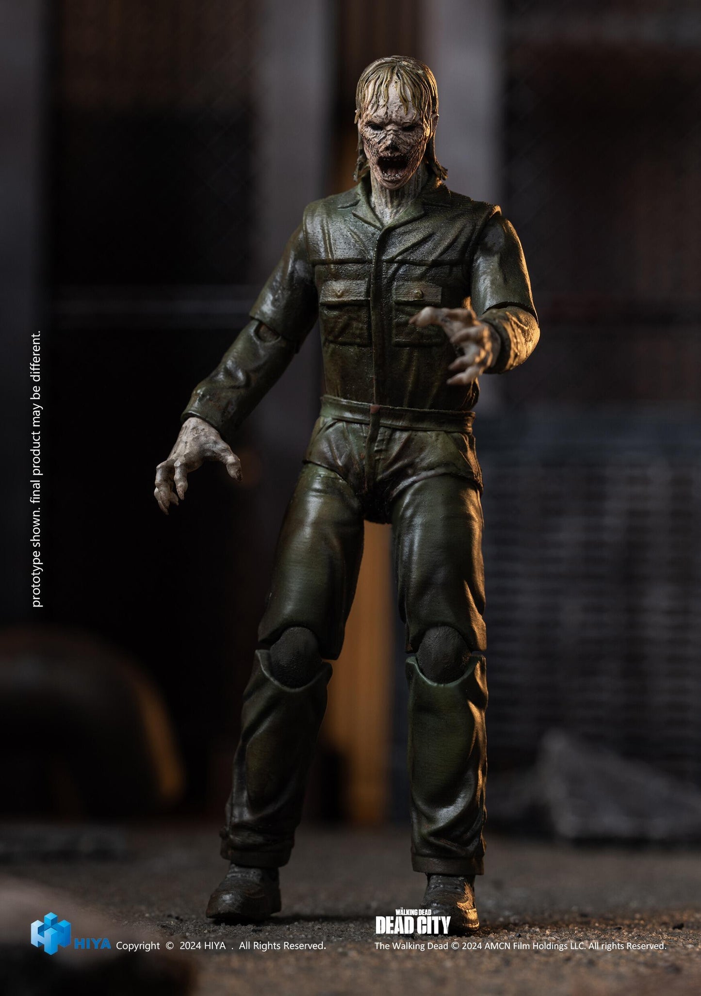 HIYA Toys The Walking Dead: Daryl Dixon 1:18 Scale Action Figures - Dark Eyes Walker
